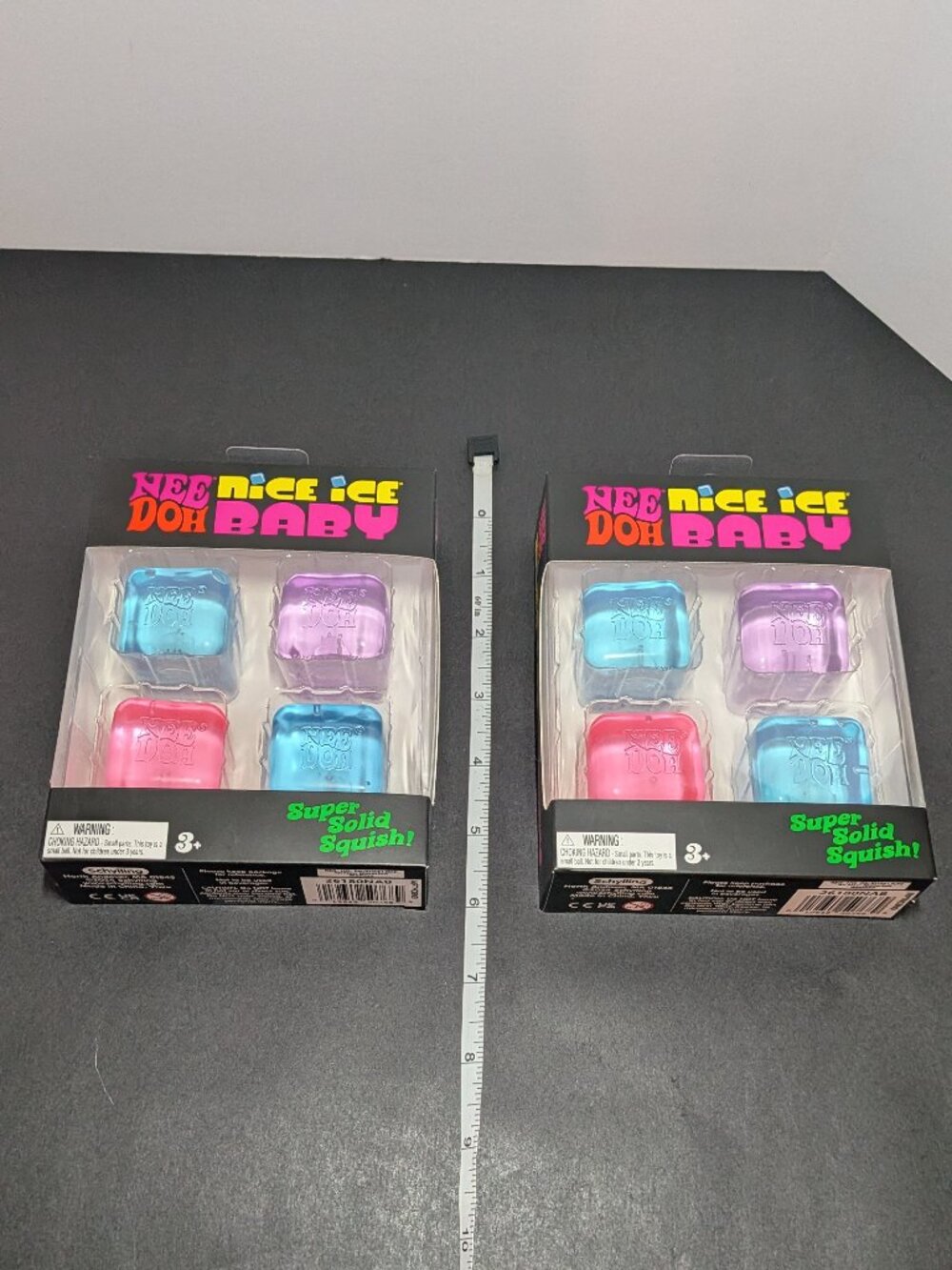 Schylling NeeDoh Nice Ice Baby 4-Pack AUTHENTIC, Lot of 2 Packs (8 Cubes), NIB
